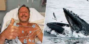 'Oh my God, I'm in the mouth of a whale': Hear how this diver survived scary ordeal