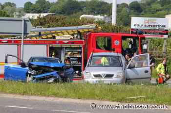 Road closure on Rainford By-pass following two-car crash - St Helens Star