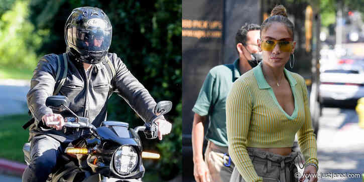 Jennifer Lopez Spotted Back in L.A., Ben Affleck Seen Leaving Her House on Motorcycle