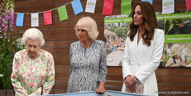 Kate Middleton Joins Queen Elizabeth & Camilla Duchess of Cornwall For G7 Summit Activities