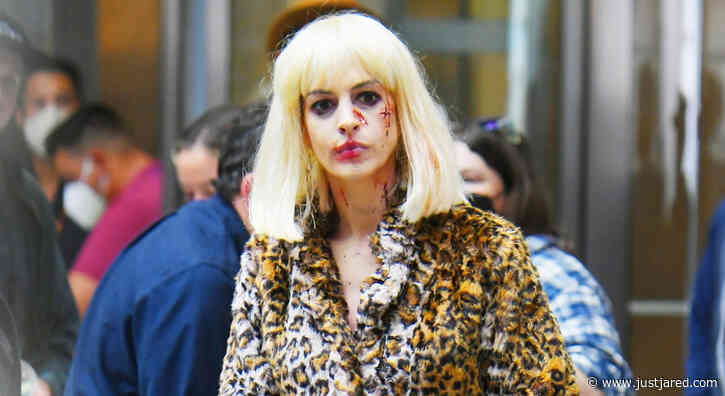 Anne Hathaway Is Bloody & Bruised in New 'WeCrashed' Set Photos