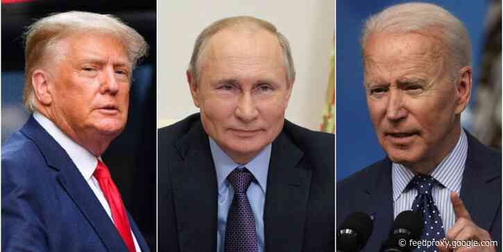 Putin says Trump is an 'extraordinary' and 'talented individual' who is an outsider to the US political establishment, unlike 'career man' Biden