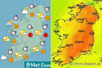 Irish weather: Sunday set for hottest day of the year with temperatures rocketing up to 27C... - The Irish Sun