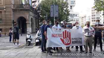 Doce personas en la concentración de Ciudadanos en Pamplona contra los indultos - Noticias de Navarra