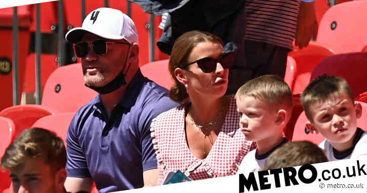 Euro 2020: Coleen and Wayne Rooney support England at Wembley with sons and bump into Jamie Redknapp