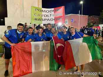 MANDURIA - I tifosi manduriani della nazionale alle 13 ospiti della trasmissione 'L'Europa è servita' - ManduriaOggi