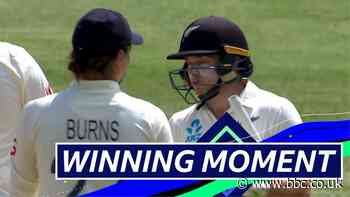 England v New Zealand: Tom Latham hits winning runs to seal eight-wicket victory for tourists