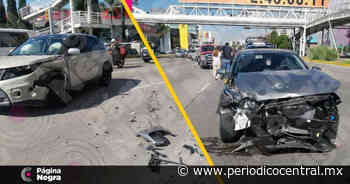 Choque causa daños en camioneta y auto en San Andrés Cholula - Periodico Central