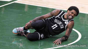 Kyrie Irving injury update: Nets star sprains right ankle vs. Bucks, out for rest of Game 4