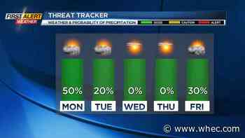 First Alert Weather: Warmer day, but possibility for storms south and east of Rochester