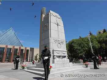 Afghanistan war veterans honoured in Edmonton Cenotaph rededication ceremony