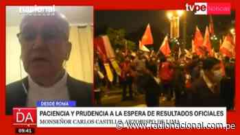 Monseñor Castillo sobre segunda vuelta: “Toca ser un país unido y no dividido” - Radio Nacional del Perú