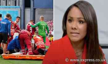 Emotional Alex Scott texts mum ‘I love you’ after Eriksen collapse as co-star apologises - Express