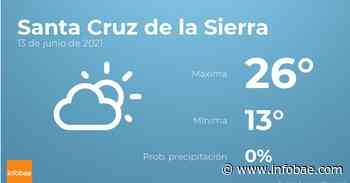Previsión meteorológica: El tiempo hoy en Santa Cruz de la Sierra, 13 de junio - Infobae.com