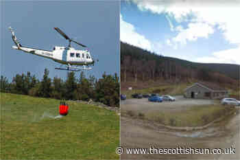 Crews battle forest fire near Innerleithen Golf Club overnight as ‘large area of woodland’ alight... - The Scottish Sun