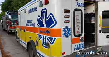 Winnipeg man steals, crashes ambulance before swinging axe at homeowner, police allege - Global News