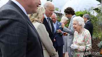 Biden and the first lady meet Queen Elizabeth II