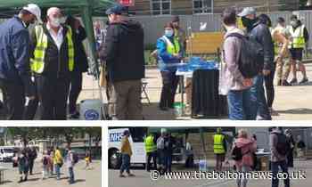 Anti-vax protestors descend on Bolton vaccination site - The Bolton News