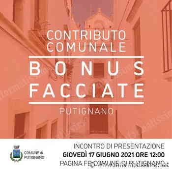 Putignano – Contributi Comunali per tinteggiare a costo zero le facciate del centro storico - Putignano Informatissimo