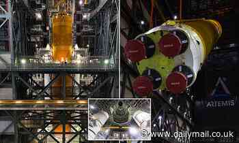 NASA finishes assembling its $18.6BILLION Space Launch System 'megarocket'