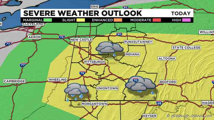 Western Pa. Region Upgraded To Slight Risk Of Severe Weather