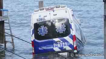 Buffalo woman facing multiple charges after stolen Utica ambulance crashed into Irondequoit Bay