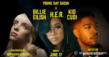 Amazon Prime Day Show: Watch trailer for music special featuring Billie Eilish, H.E.R. and Kid Cudi     - CNET