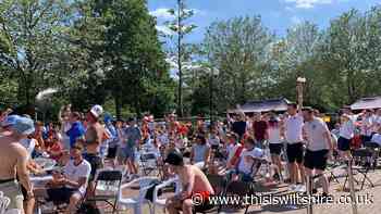 Sunny celebrations as crowd of hundreds watches England win - This Is Wiltshire