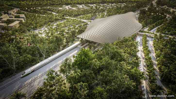 Aidia Studio tops Tulum train station with latticed roof