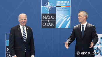 Biden reaffirms US 'sacred' commitment to NATO alliance on European trip | LIVE