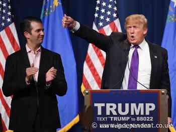 Donald Trump Jr mocked for wishing his father a happy birthday – on Twitter