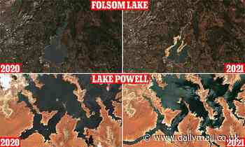 Satellites take images of depleting reservoirs that serve nearly 75M Americans