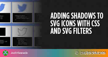 Adding Shadows to SVG Icons With CSS and SVG Filters