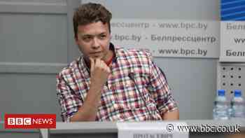 Belarus parades detained journalist Protasevich at media event