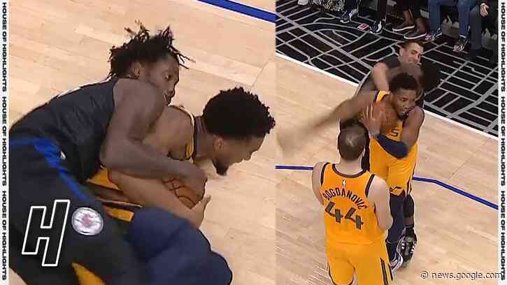 Donovan Mitchell & Patrick Beverley Fight Over the Ball - House of Highlights