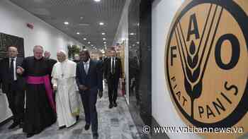 Papst an FAO: Wirtschaft muss Gemeinwohl und Umwelt respektieren - Vatican News