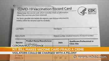 NY bill to make vaccine card a crime moves to Gov's desk