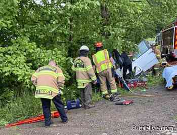 Patient flown by medical helicopter following Hempfield crash - TribLIVE