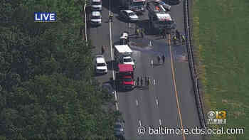 Crash On I-95 Shuts Down Traffic Lanes Near Aberdeen - CBS Baltimore