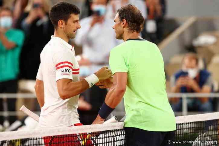 Rafael Nadal and Novak Djokovic stop the clock in Paris in the fifth-oldest..