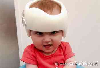 Special helmet for baby born with flat head