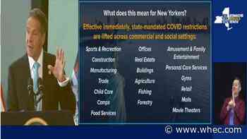 Cuomo: All social, commercial COVID-19 restrictions in NY lifted as state hits 70% adult vaccination goal