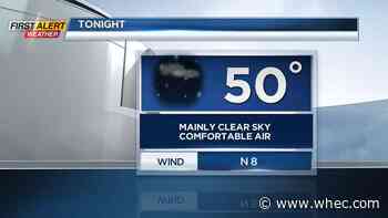 First Alert Weather: Cool, comfortable air ahead