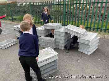 'Simple and mundane' crate donation helps revamp primary school playground