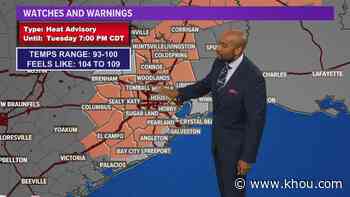 Houston Forecast: A heat advisory is up until 7 PM - KHOU.com