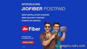 JioFiber Postpaid Plans to Launch Soon With No Installation or Security Deposit Charges Starting at Rs. 399