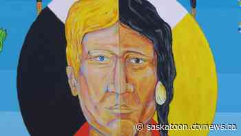 City of Warman unveils Truth and Reconciliation mural created by high school students, Indigenous artist - CTV News Saskatoon