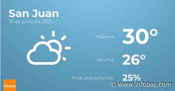 Previsión meteorológica: El tiempo hoy en San Juan, 16 de junio - Infobae.com