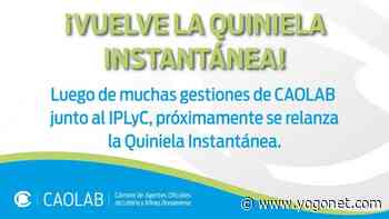 Regresa la Quiniela Instantánea a la provincia de Buenos Aires - Yogonet Latinoamérica