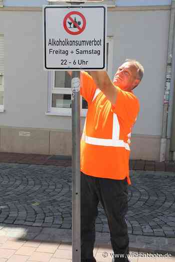 Bamberg: Schilder weisen auf Alkoholkonsumverbot hin - Der Neue Wiesentbote